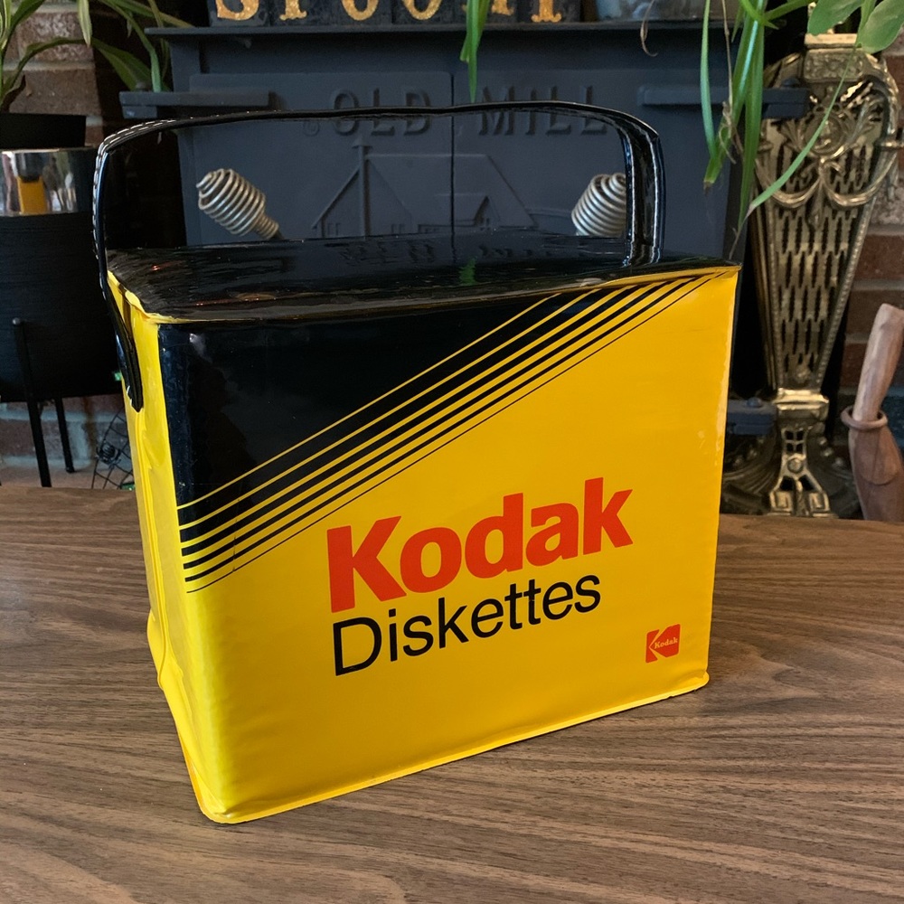 Vtg Kodak Diskettes Insulated Case